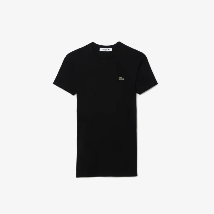 Slim-Fit-T-Shirt aus geripptem Baumwollstoff für Damen