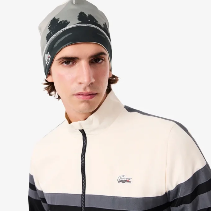 Sport-Fleece-Mütze mit Landschaftsmuster