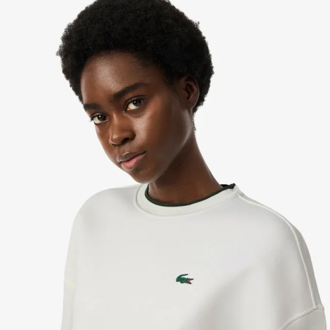 Sport-Sweatshirt für Damen mit Kontrastbesatz
