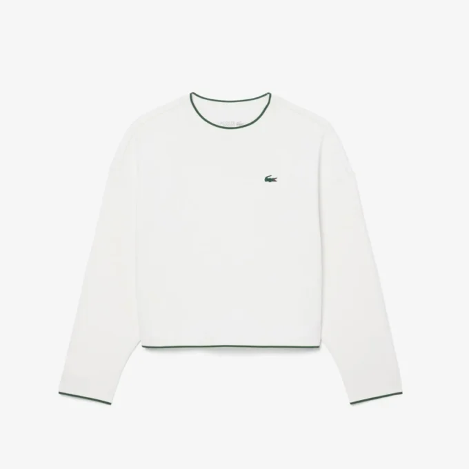 Sport-Sweatshirt für Damen mit Kontrastbesatz