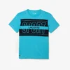Sport-T-Shirt aus bedruckter Baumwolle für Herren