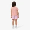 Stretch-Bermudashorts aus gestreiftem Oxford-Stoff