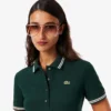 Stretch-Skaterkleid mit Poloshirt-Kragen für Damen