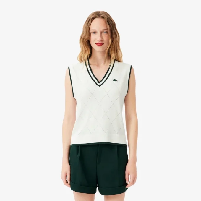 Stretch-Strickweste für Damen beim Golf