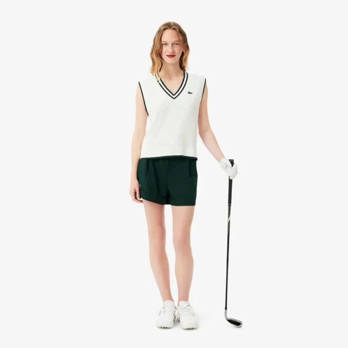 Stretch-Strickweste für Damen beim Golf