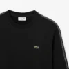 Sweatshirt aus Fleece mit Streifenbündchen