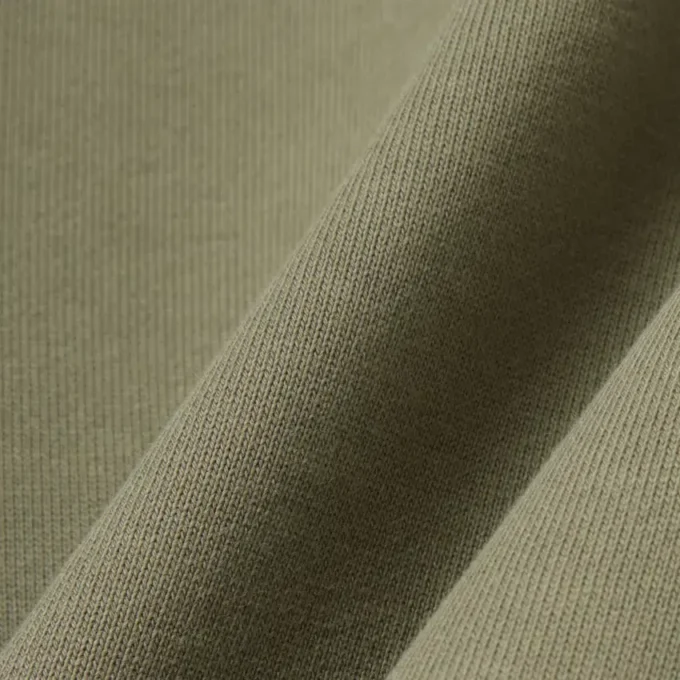 Sweatshirt aus Fleece mit Streifenbündchen