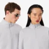 Sweatshirt mit hohem Kragen und Reißverschluss