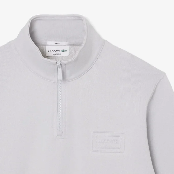 Sweatshirt mit hohem Kragen und Reißverschluss
