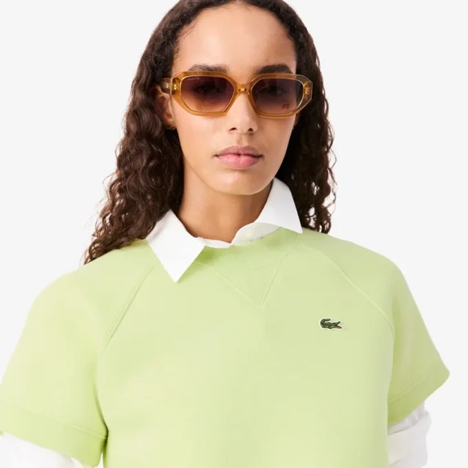 Sweatshirt mit kurzen Ärmeln und normaler Passform