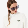 Sweatshirt mit Reißverschluss und Logo in lockerer Passform