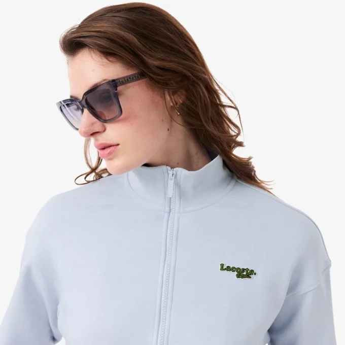 Sweatshirt mit Reißverschluss und Logo in lockerer Passform Sweatshirt mit Reißverschluss und Logo in lockerer Passform