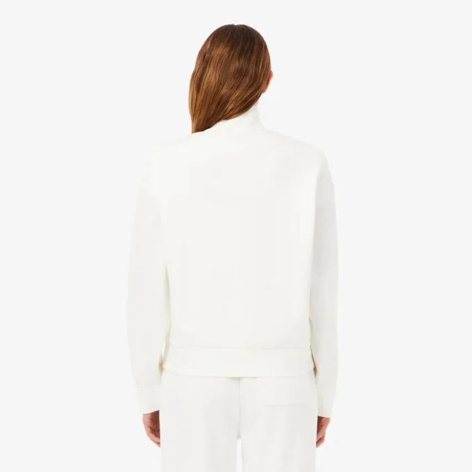 Sweatshirt mit Reißverschluss und Logo in lockerer Passform