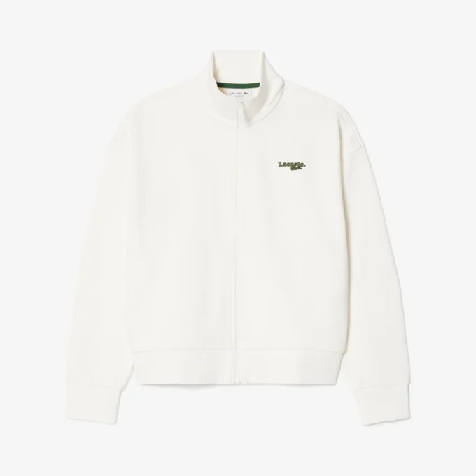 Sweatshirt mit Reißverschluss und Logo in lockerer Passform