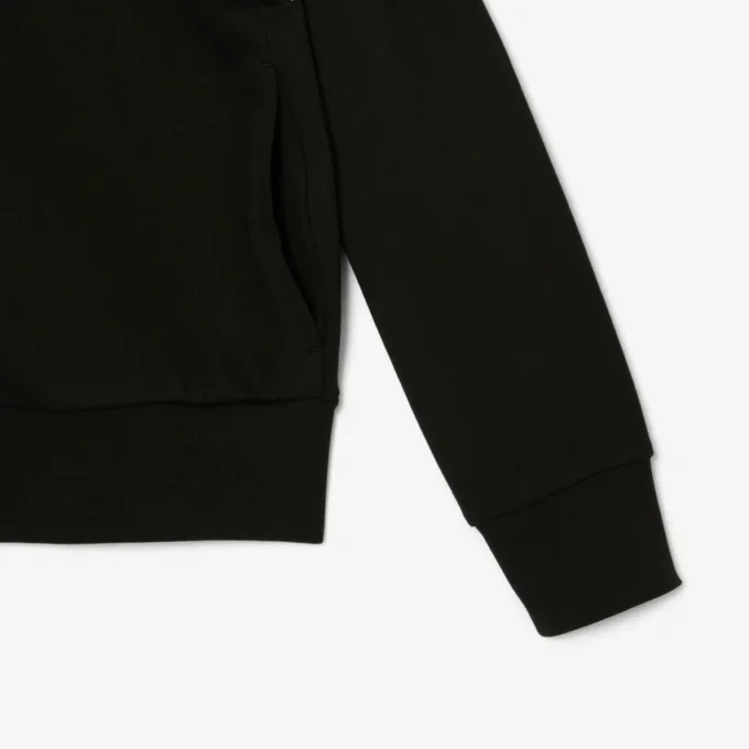 Sweatshirt mit Reißverschluss und Logo in lockerer Passform