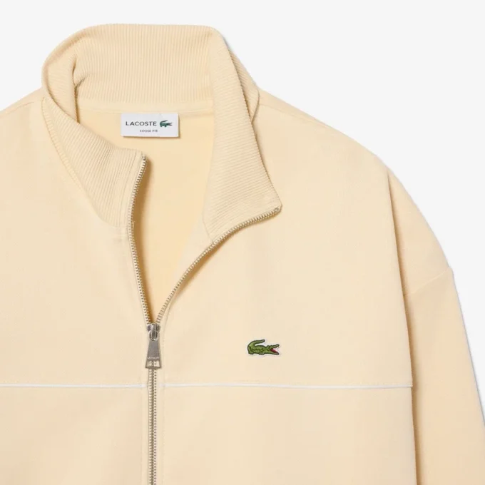 Sweatshirt mit Reißverschluss und Zierakzent