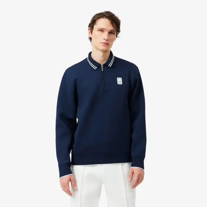 Tennis Heritage Poloshirt mit Reißverschluss