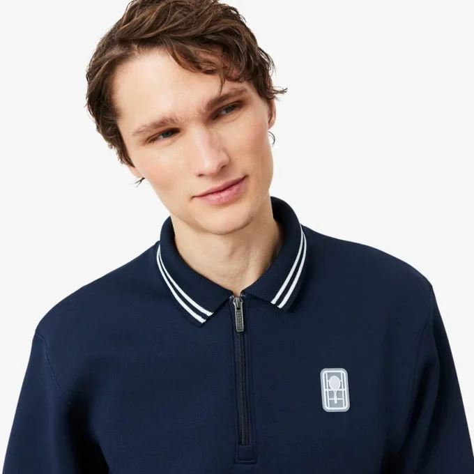 Tennis Heritage Poloshirt mit Reißverschluss