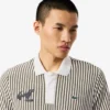 Thermoregulierendes gestreiftes Golf-Poloshirt für Herren