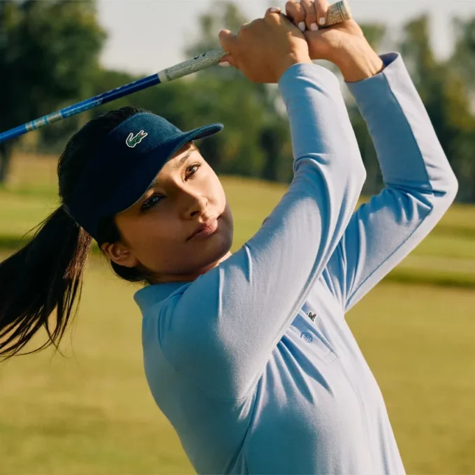 Thermoregulierendes UV-Schutz-Golf-Poloshirt für Damen