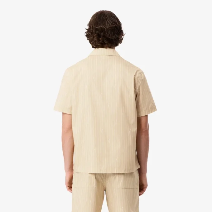 Twill-Hemd mit Print in lockerer Passform