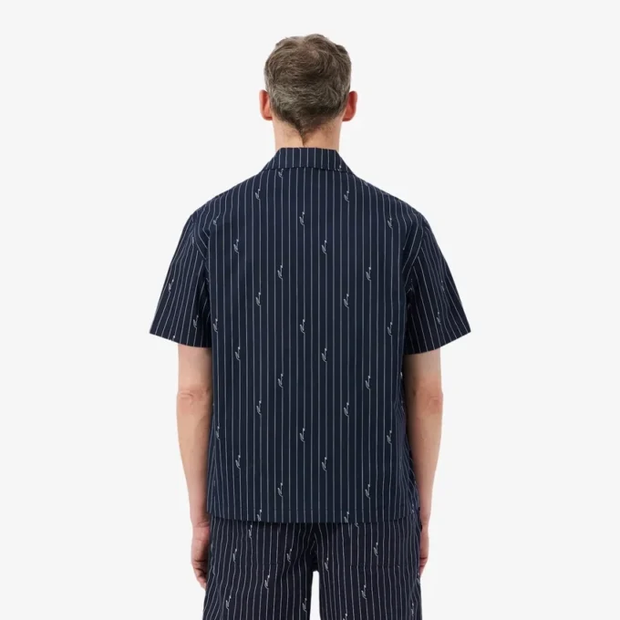 Twill-Hemd mit Print in lockerer Passform