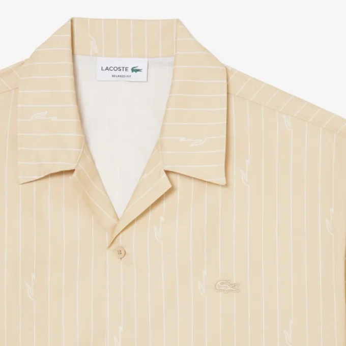 Twill-Hemd mit Print in lockerer Passform