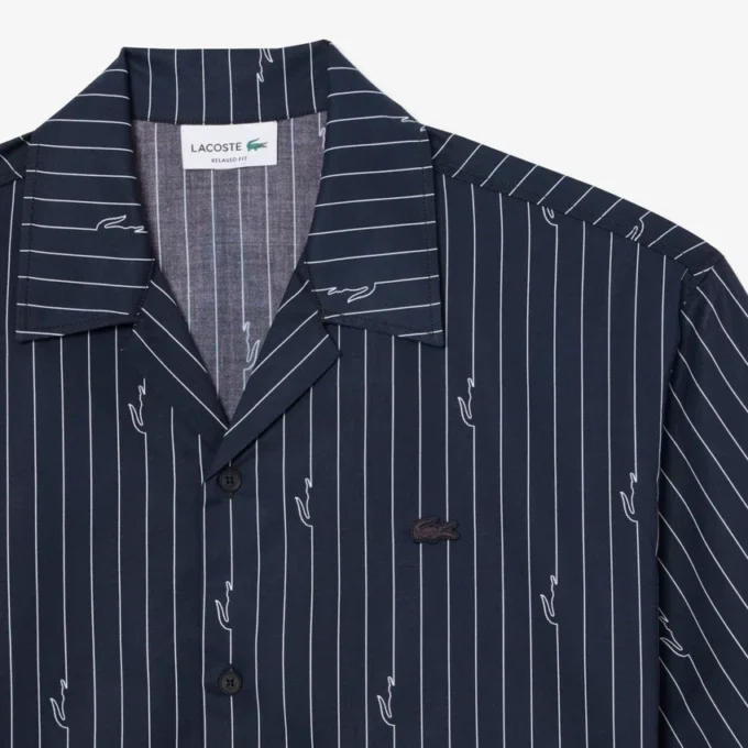Twill-Hemd mit Print in lockerer Passform