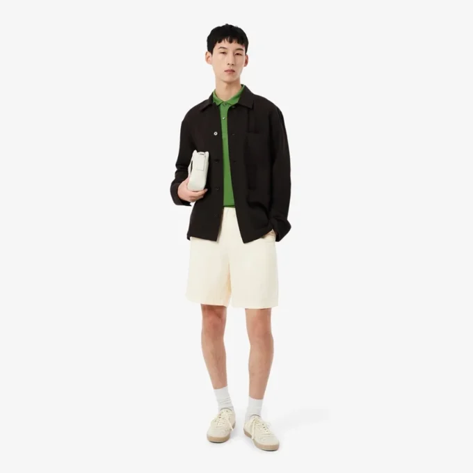 Twill-Shorts aus Leinen-Blend in Regular-Fit