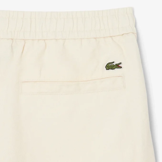 Twill-Shorts aus Leinen-Blend in Regular-Fit
