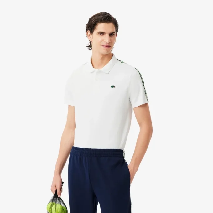 Ultra Dry Branded Stripe Tennis-Poloshirt für Herren