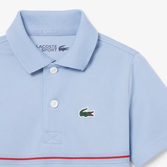 Ultra Dry Piqué-Poloshirt mit Markenstreifen
