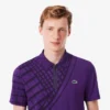 Ultra Dry Printed Slim Fit Tennis-Poloshirt für Herren