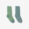 Unisex-2er-Pack Baumwollsocken