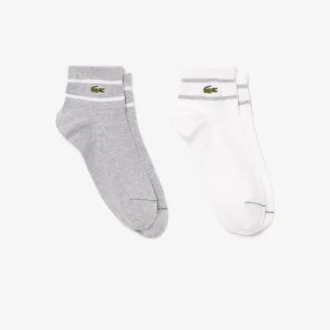 Unisex-2er-Pack gestreifte Socken