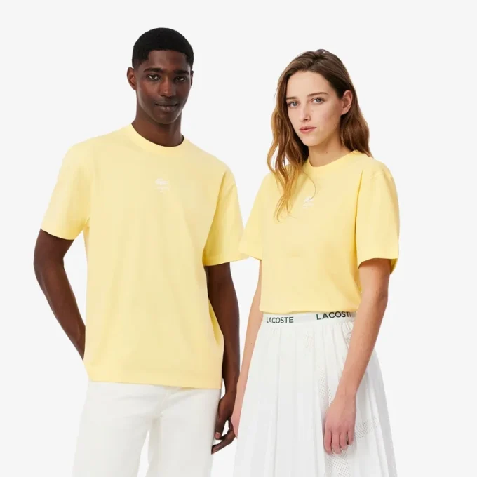 Unisex-Baumwoll-T-Shirt mit charakteristischem Print