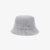 Unisex-Bucket-Mütze aus doppelseitigem Baumwoll-Karomuster