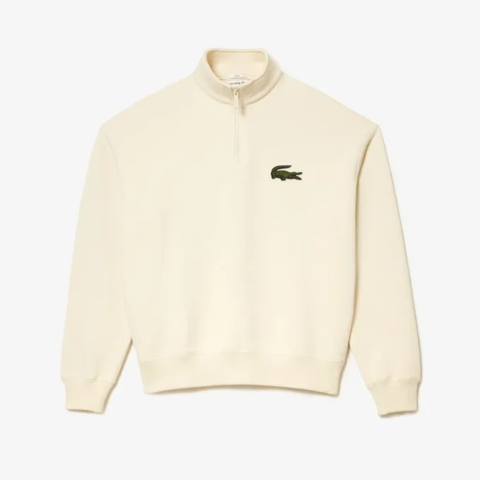 Unisex-Fleece-Sweatshirt mit lockerem Schnitt und hohem Kragen