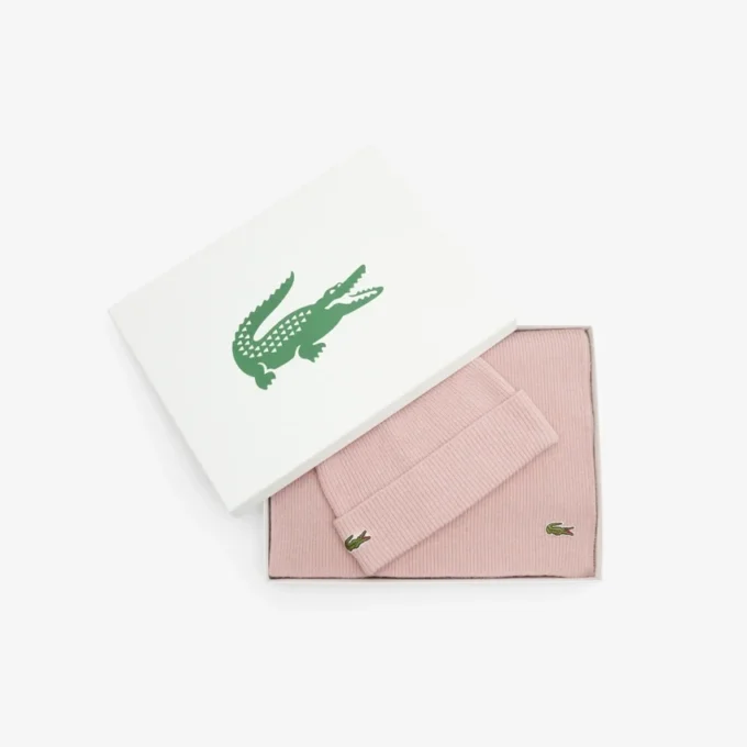 Unisex-Geschenkset aus Wollschal und Mütze
