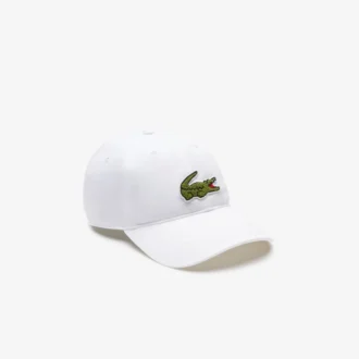 Unisex-Kappe aus Baumwolltwill mit Krokodil-Emblem