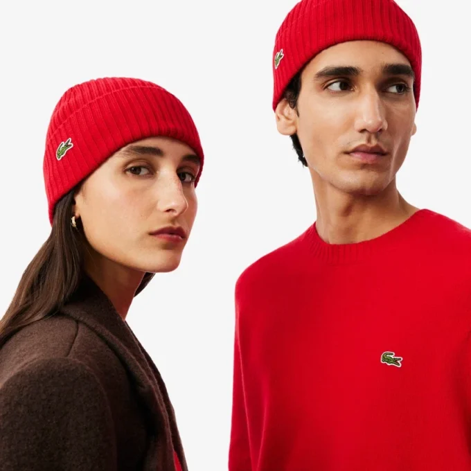 Unisex-Mütze aus gerippter, gebürsteter Wolle