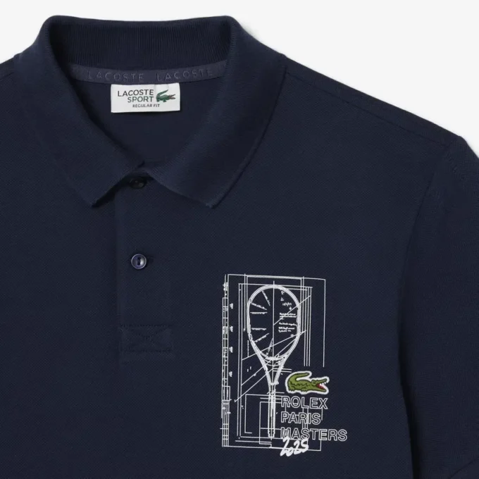 Unisex-Poloshirt der Rolex Paris Masters Edition