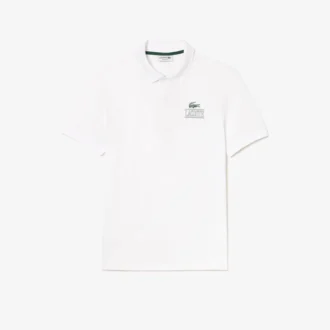 Unisex-Poloshirt mit Regular-Fit und Stretch-Mini-Piqué