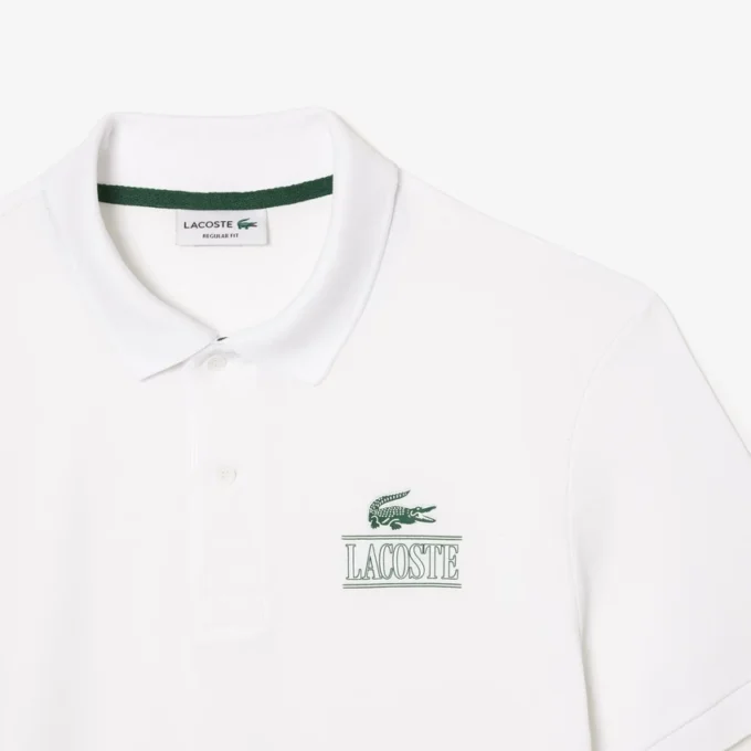 Unisex-Poloshirt mit Regular-Fit und Stretch-Mini-Piqué