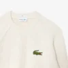 Unisex-Pullover aus gerippter Baumwolle mit Emblem