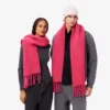 Unisex-Schal aus Alpaka-Wolle mit Fransen