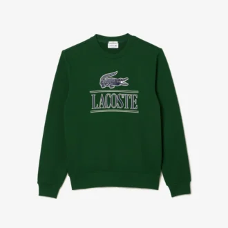 Unisex-Sweatshirt aus Fleece mit Rundhalsausschnitt und Aufdruck