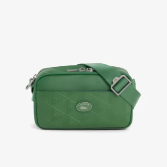 Vertikale Leder-Monogramm-Umhängetasche