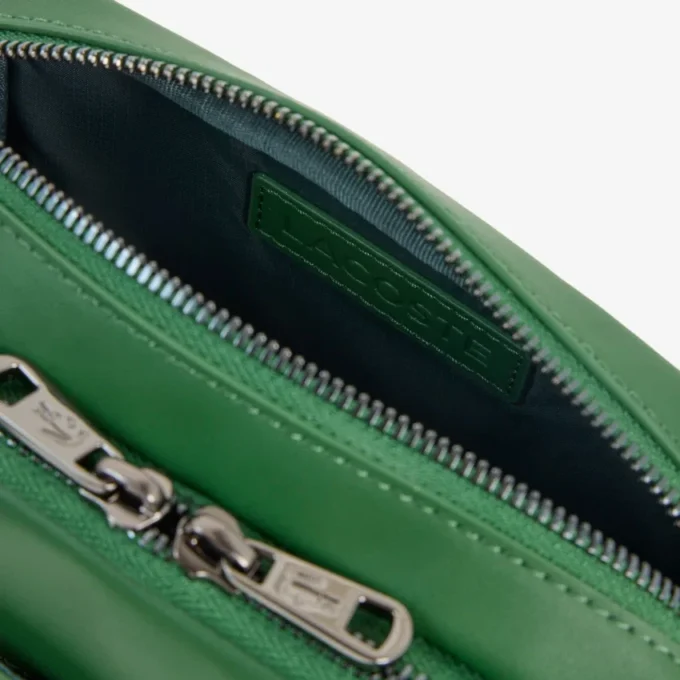 Vertikale Leder-Monogramm-Umhängetasche