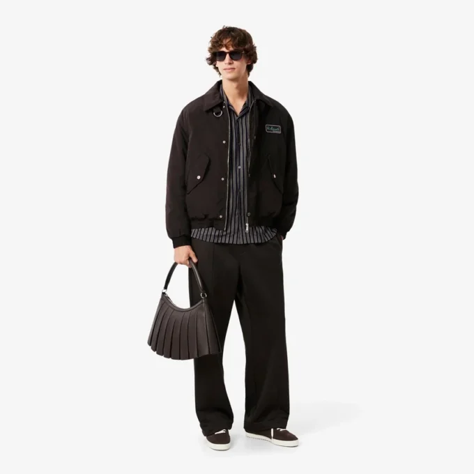 Wasserabweisende Herren-Aviator-Jacke mit Emblem